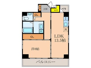 ピュアコート五条の物件間取画像